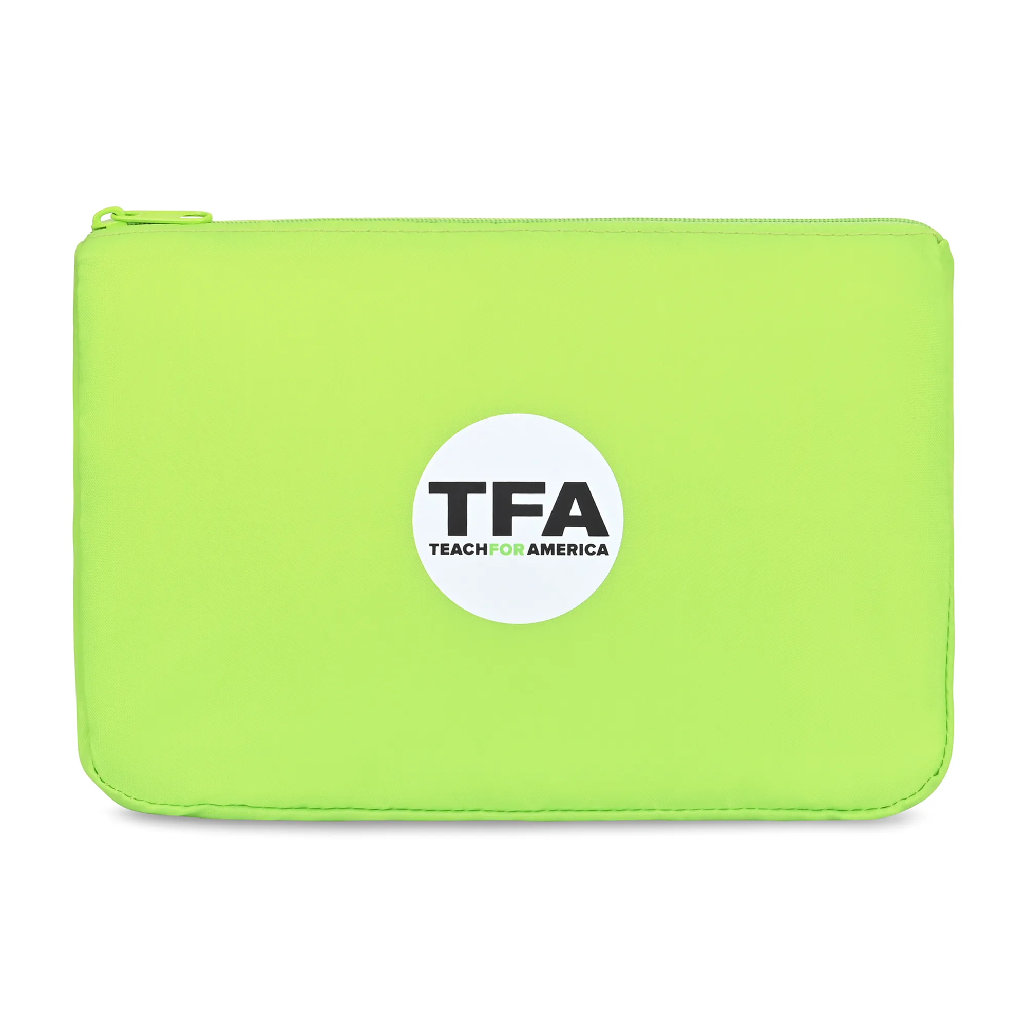 Arlo rPET Zippered Pouch - Lime Green