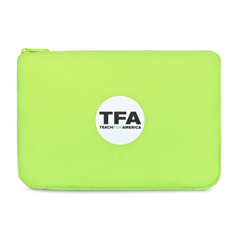 Arlo rPET Zippered Pouch - Lime Green