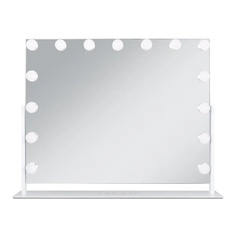 Zadro 15 LED Light Bulb Horizontal Hollywood Makeup Mirror
