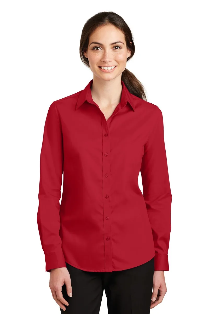 Port Authority® Women's SuperPro™ Twill Shirt.
