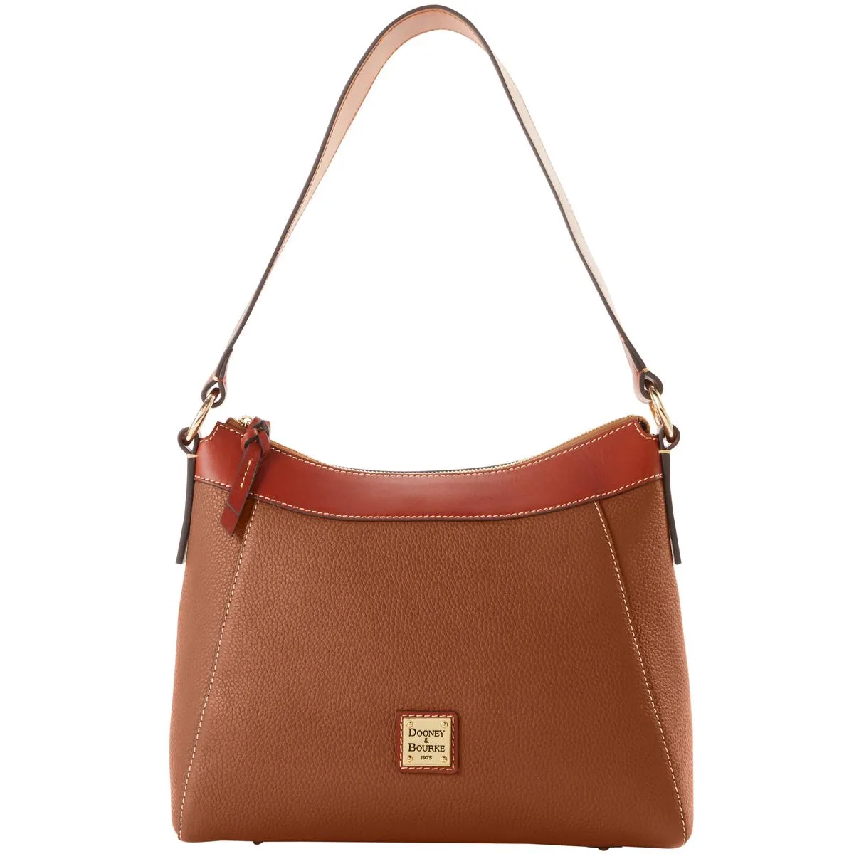 Dooney & Bourke Caramel Pebble Grain Large Raina Hobo