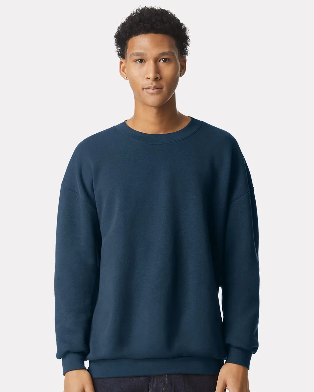 American Apparel® Unisex ReFlex Fleece Crewneck Sweatshirt view 2