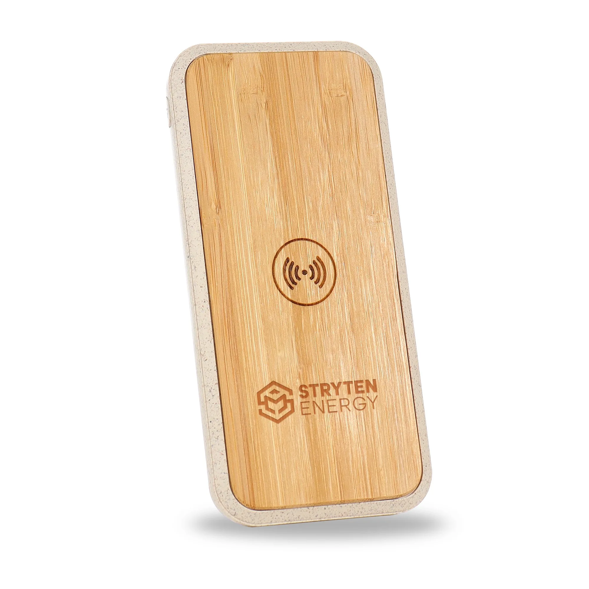 QC208G (Wireless Quick Charging Bamboo Power Bank)