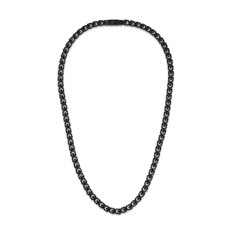 Bulova Jewelry Link™ Antique Finish Stainless Steel Necklace