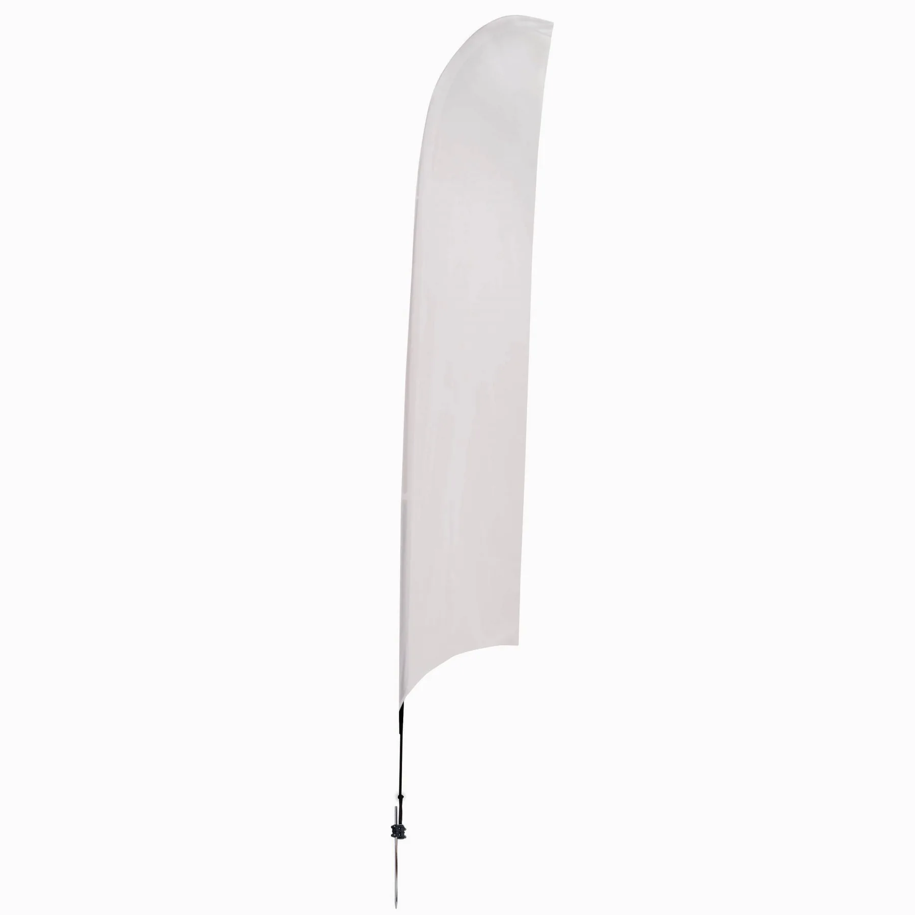17' Streamline Razor Sail Sign Flag, 1-Sided, Ground Spike view 2