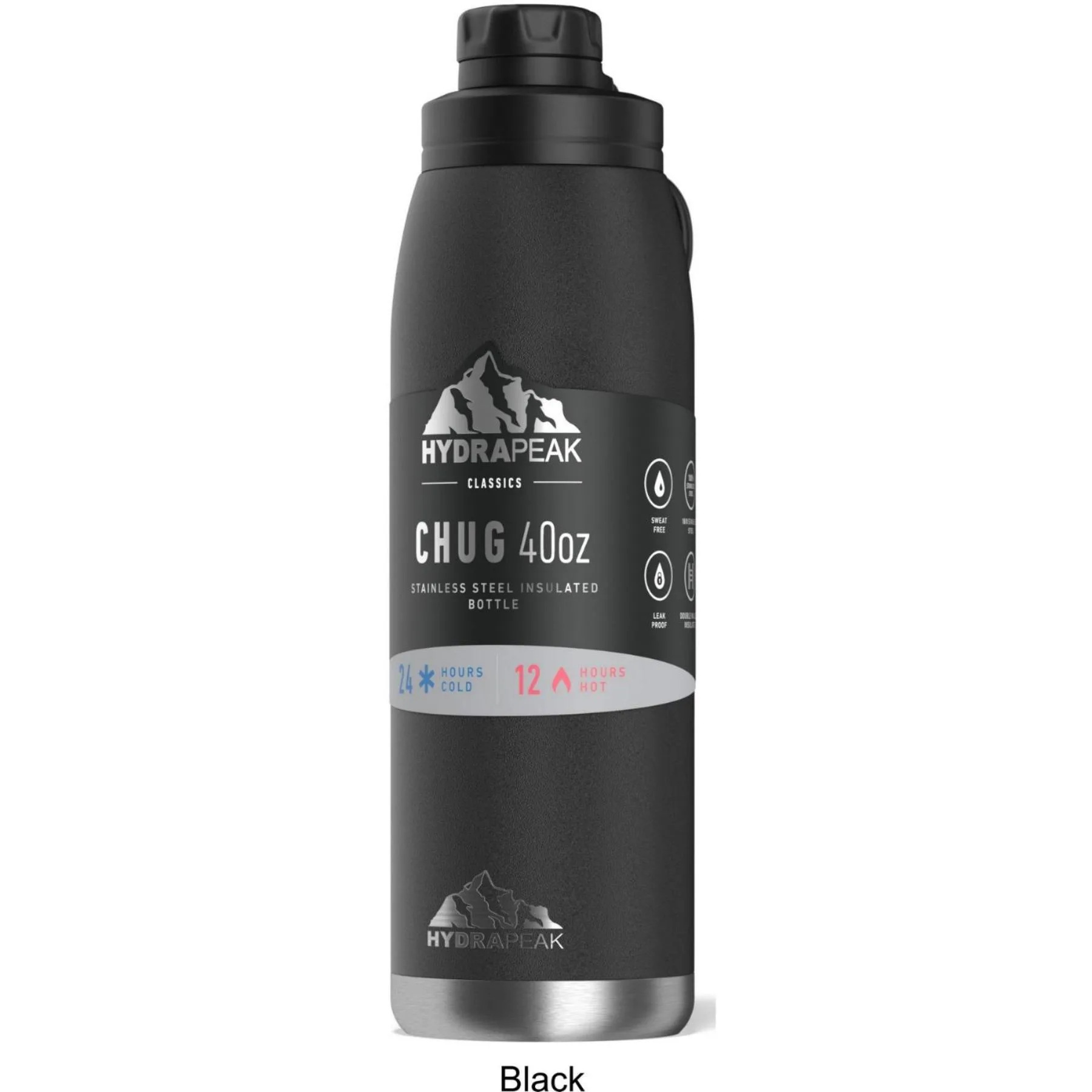 40 oz Hydrapeak® Stainless Steel Insulated Water Bottle view 2