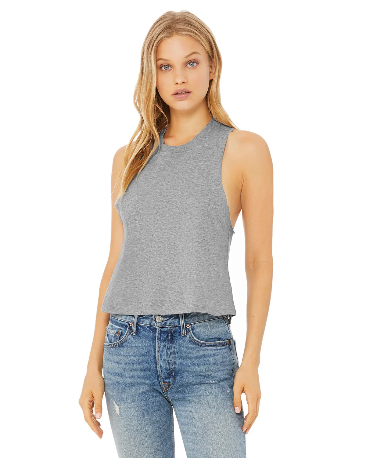 BELLA+CANVAS Ladies' Racerback Cropped Tank
