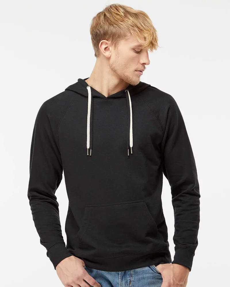 Independent Trading Co® Unisex Icon Lightweight Loopback Terry Hooded Sweatshirt