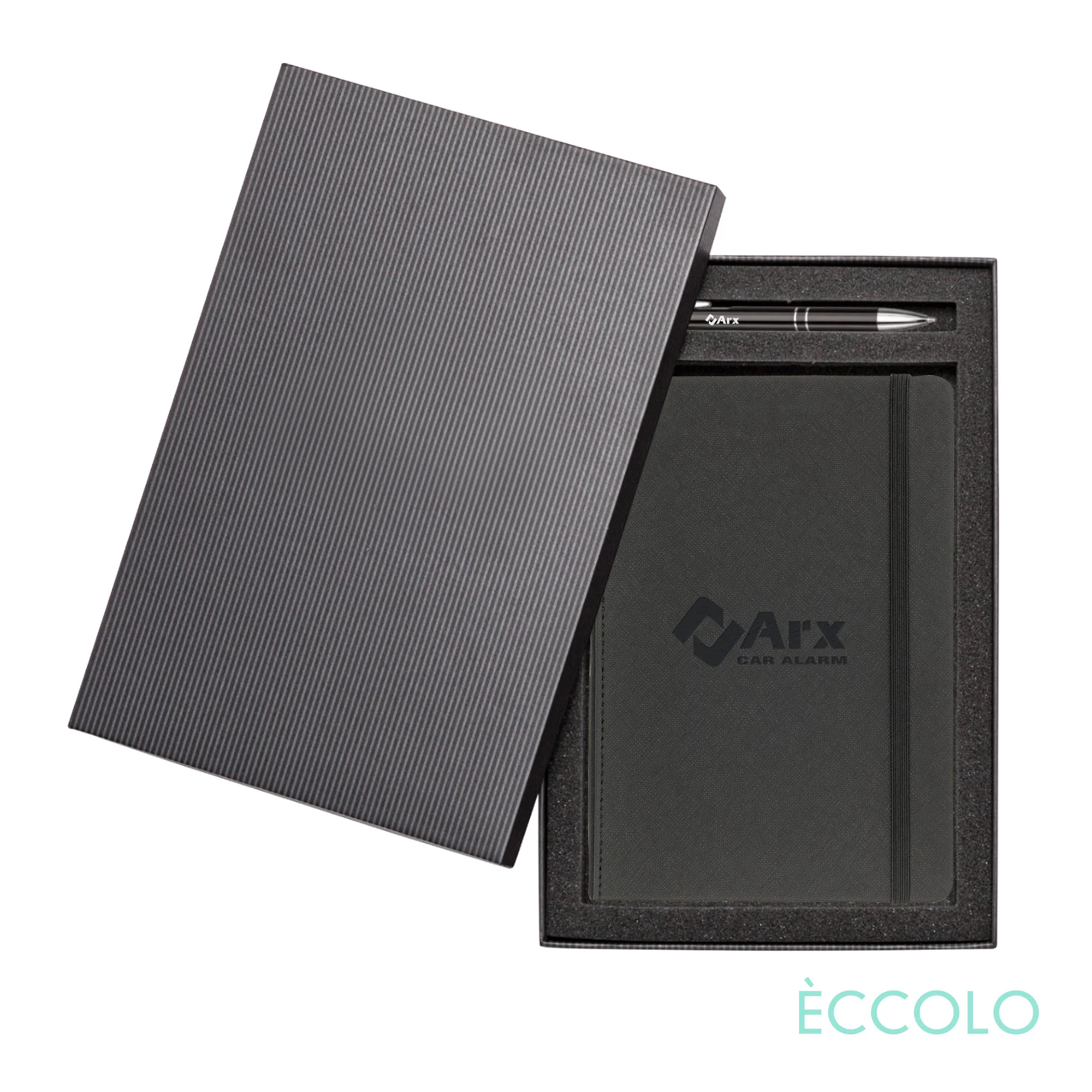 Journal & Clicker Gift Set, Black/Black
