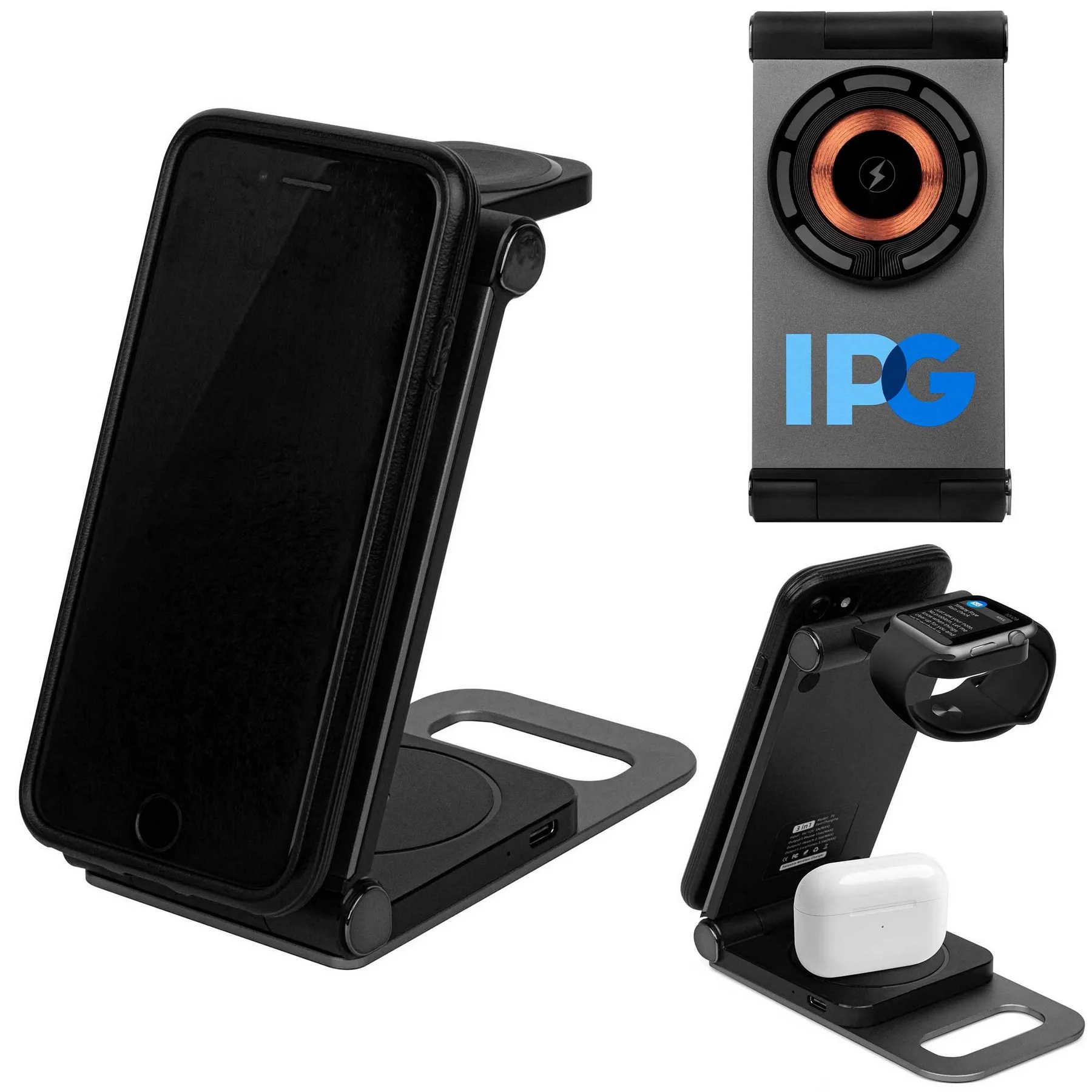 3-in-1 Foldable Travel Wireless Charger