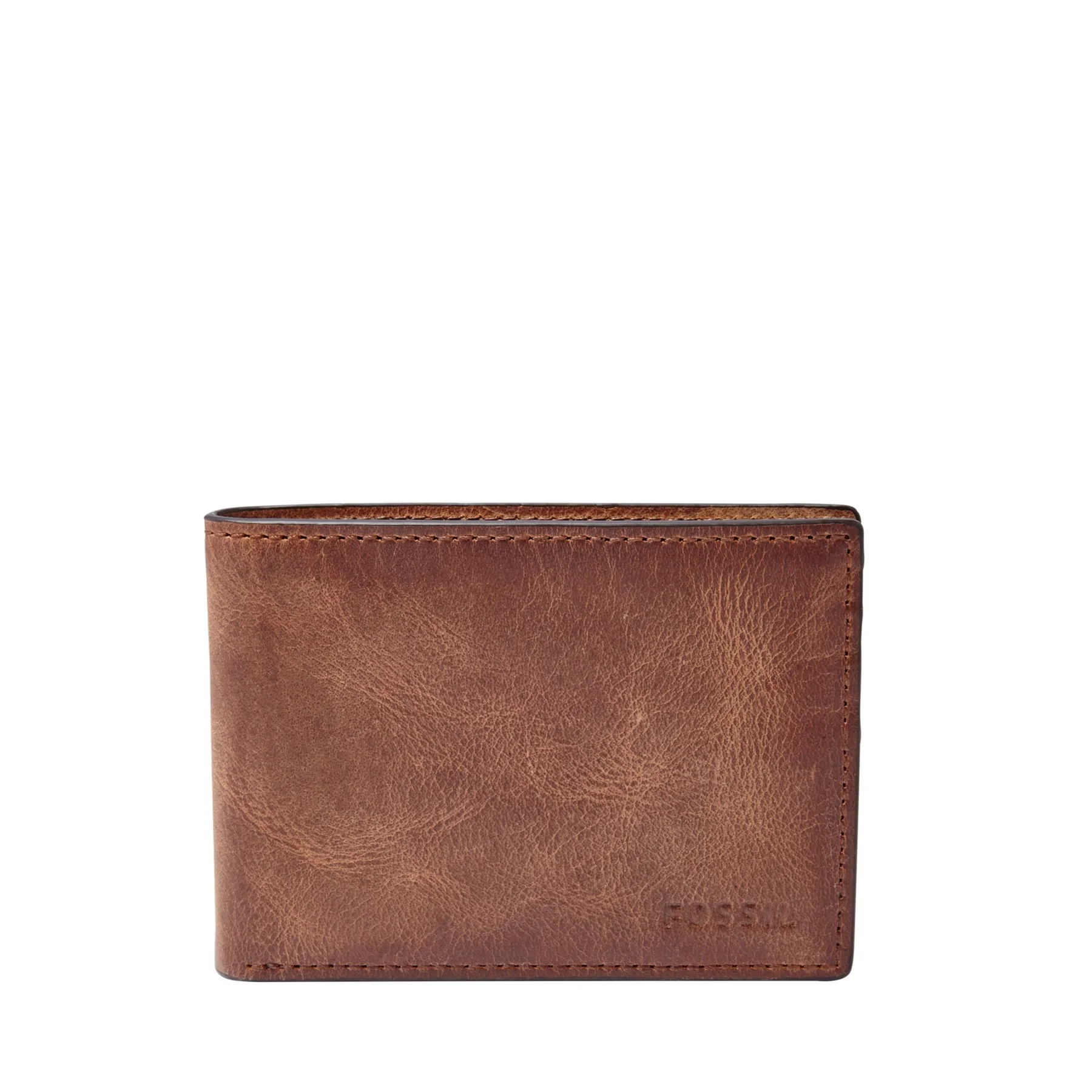 Fossil Derrick Front Pocket Bifold - Brown