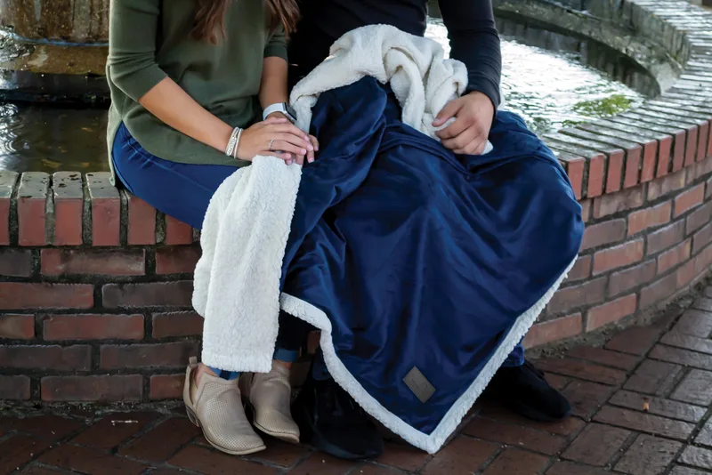 Eco Lambswool Throw (Laser Patch)