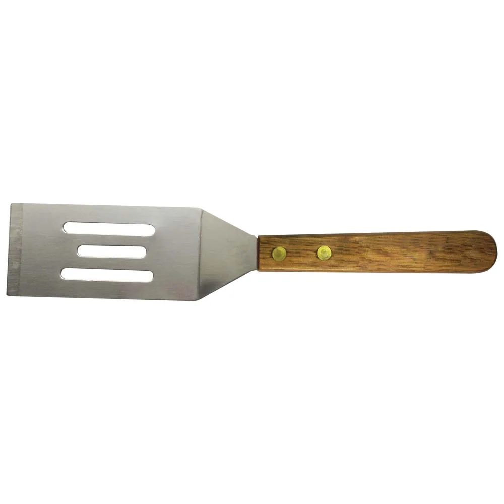Wood Handle Slotted Spatula view 2