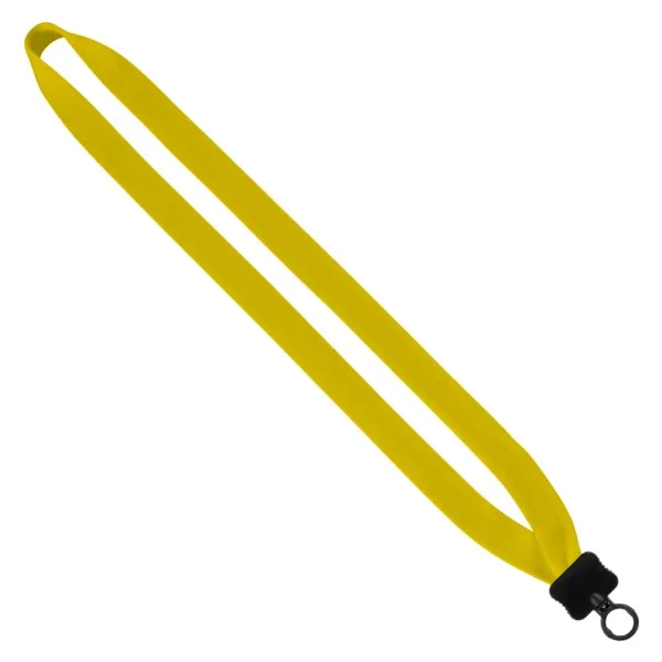 3/4" Cotton Lanyard with Plastic Clamshell & O-Ring view 3