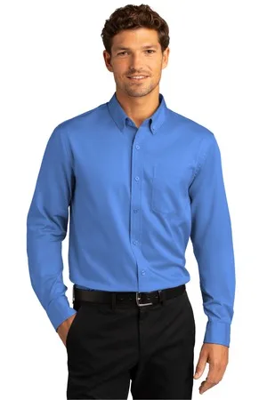 Port Authority® Long Sleeve SuperPro React™ Twill Shirt. view 7