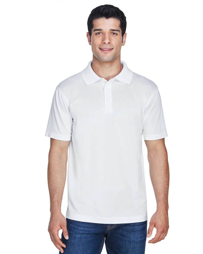 Harriton Men's Polyester Jersey Polo Shirt view 7