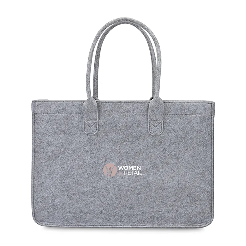 Out of The Woods® Felt Shopper Tote - Light Grey