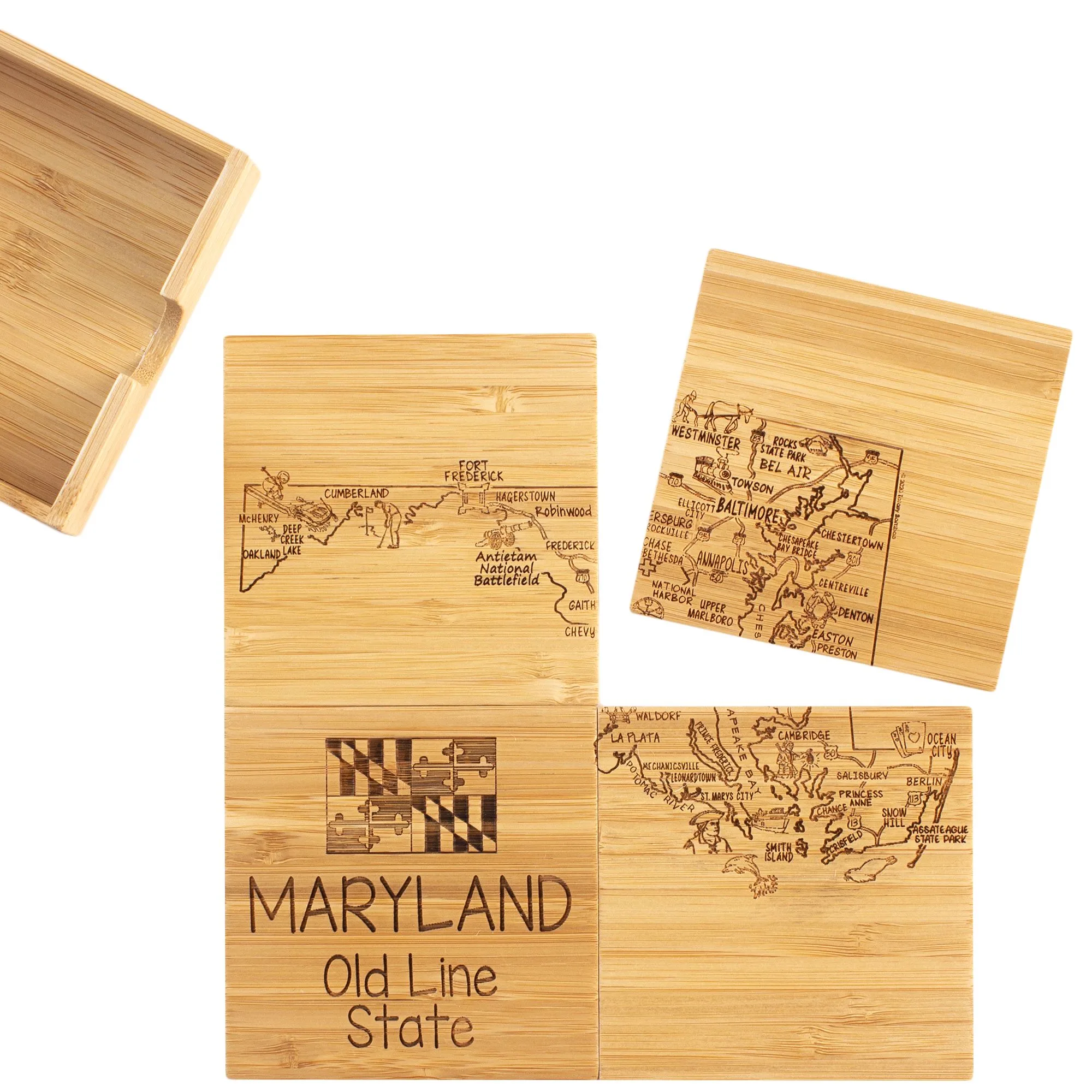 Maryland Puzzle Coaster Set view 6