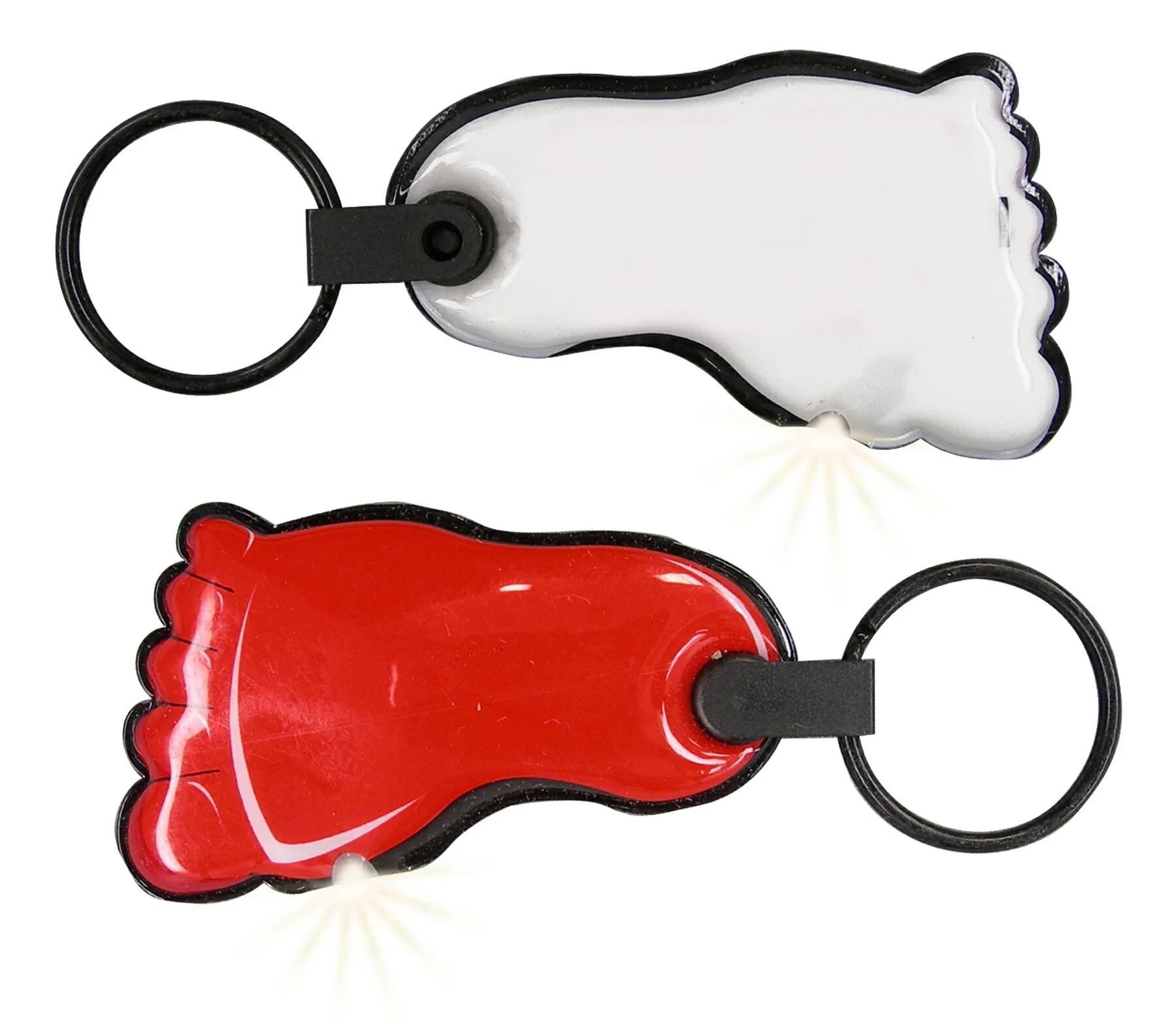 ShapeLights™ Color-A-Shape Key Ring Flashlight (Foot) view 2