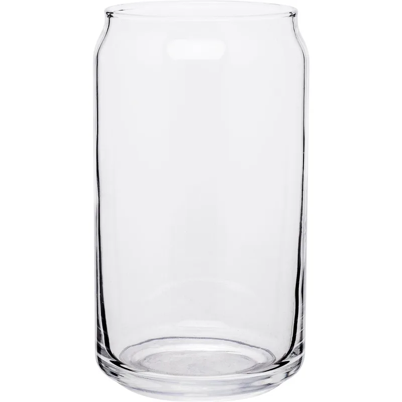 16 oz Plain Soda Can Glass view 2
