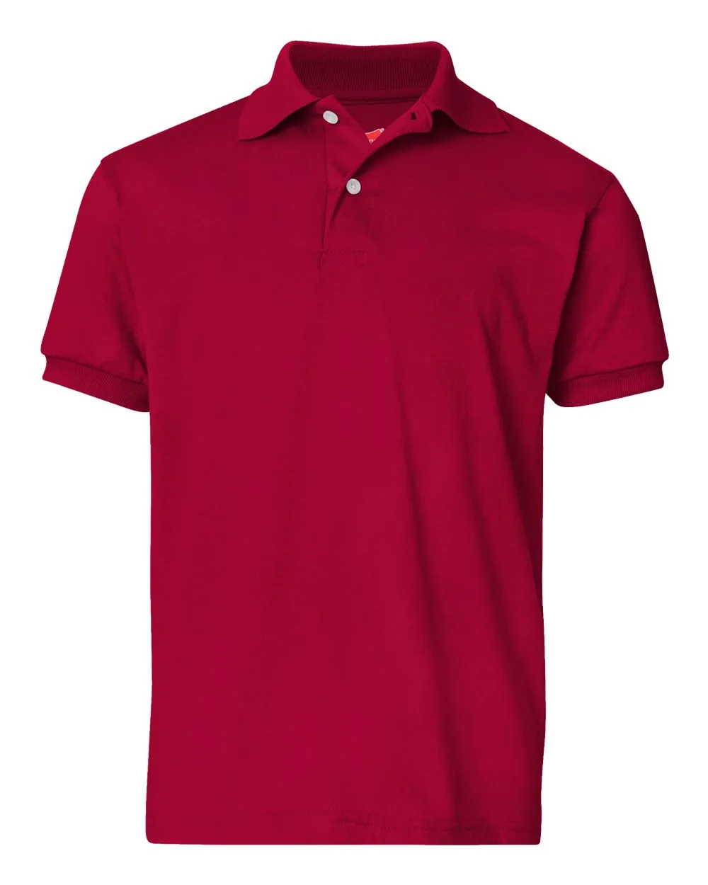 Hanes® Youth EcoSmart® Jersey Polo view 4