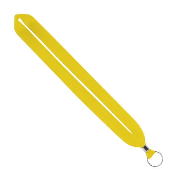 IMPORT Rush 1" Polyester Lanyard with Silver Crimp & Split-Ring view 3