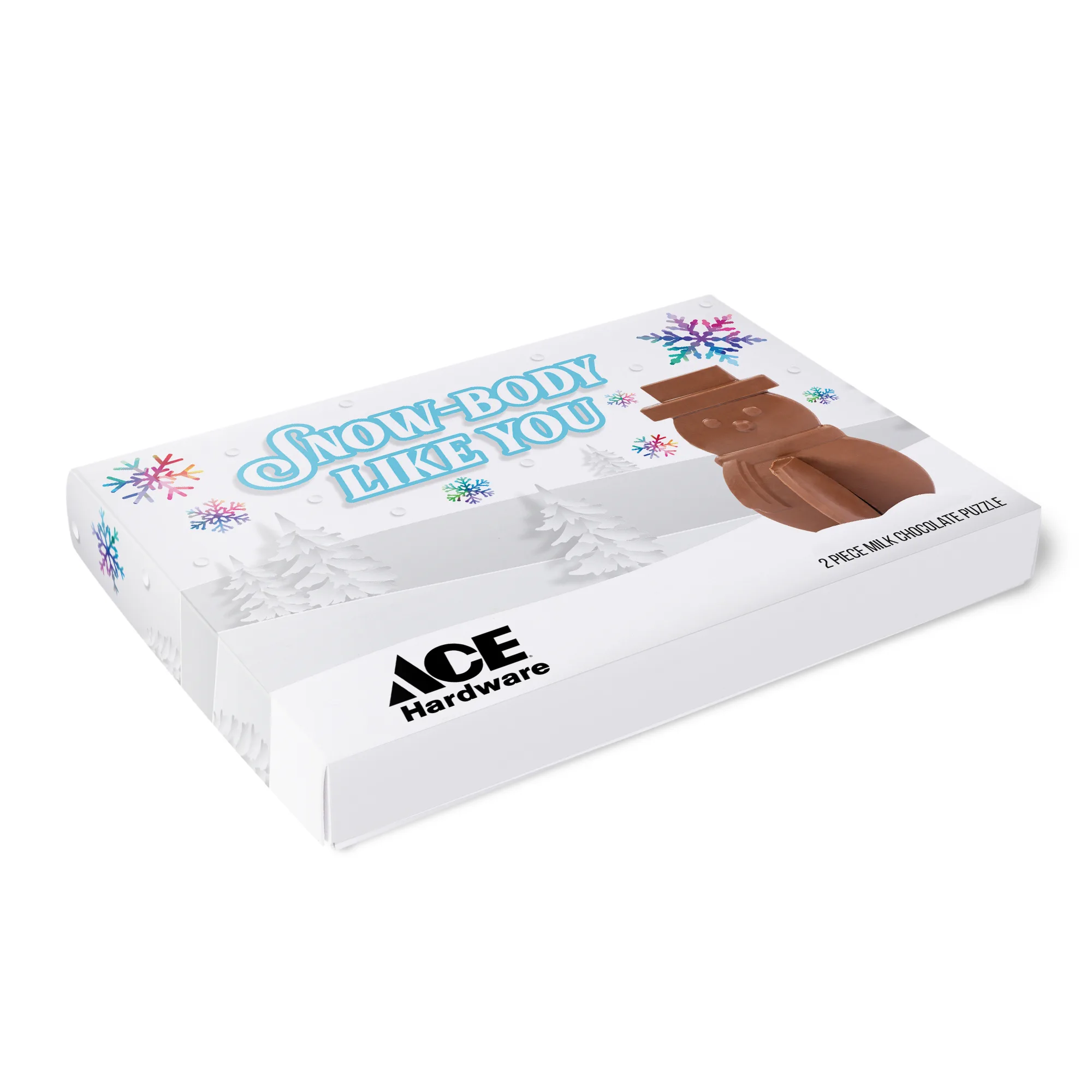 3D Puzzle Milk Chocolate Snowman view 3