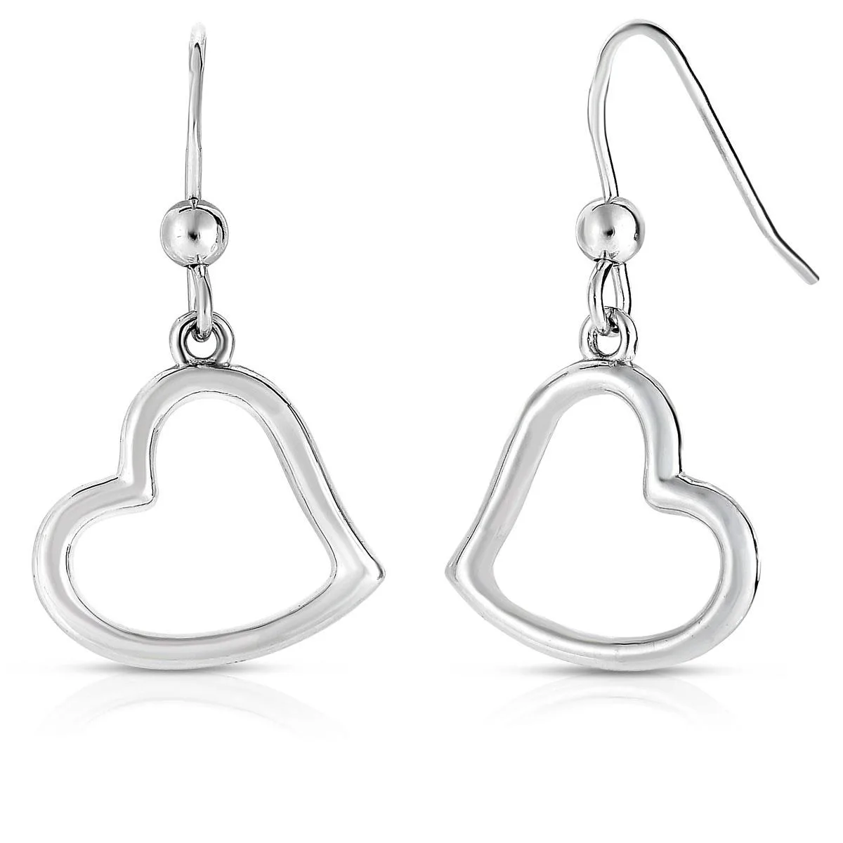 Jilco Inc Sterling Silver Heart Earrings