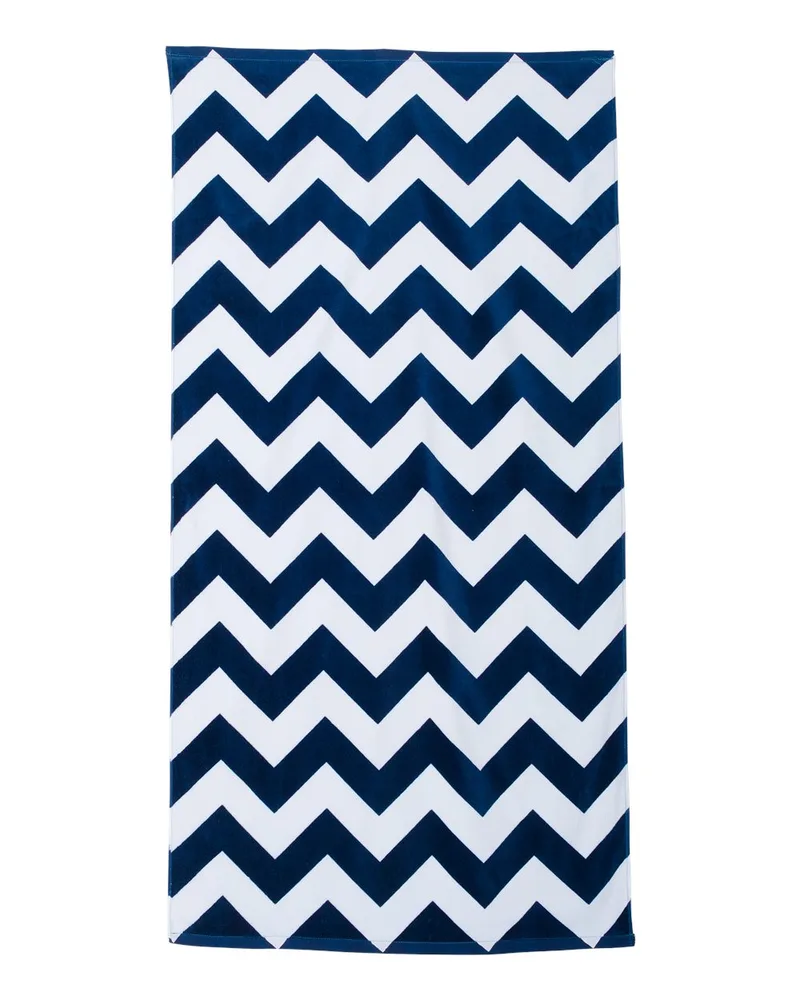 Carmel Towel Company Chevron Velour Beach Towel
