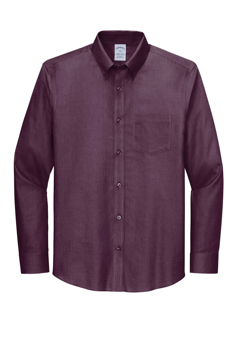 Brooks Brothers® Wrinkle-Free Stretch Nailhead Shirt view 3
