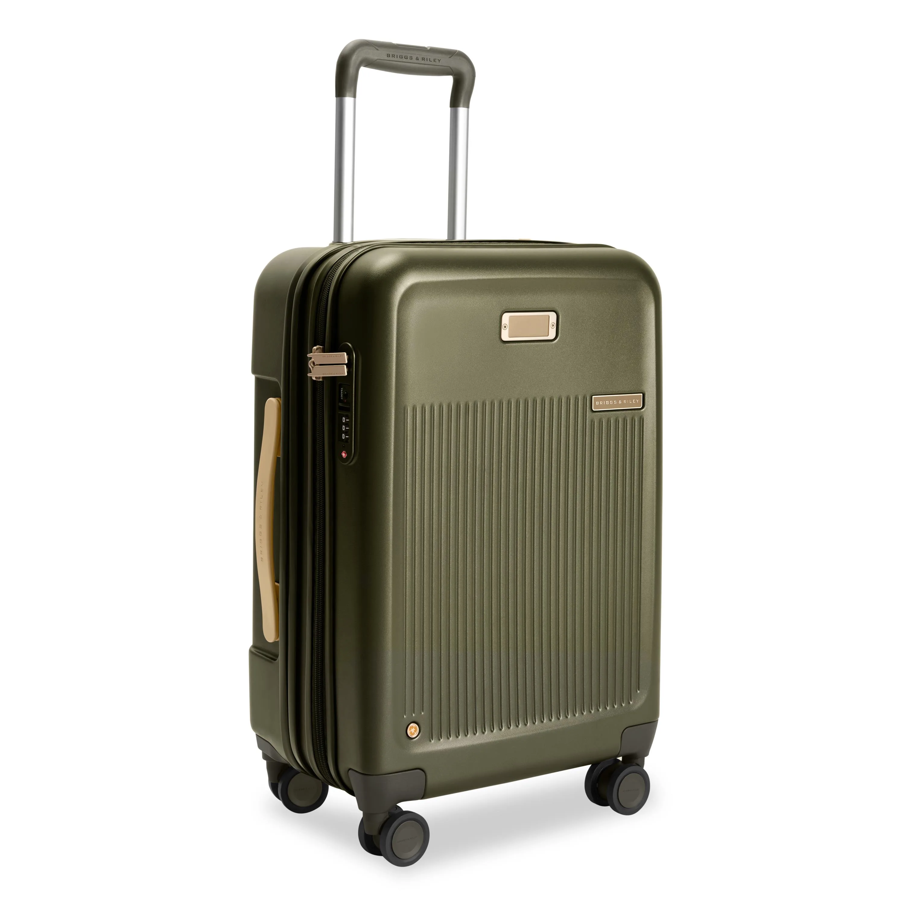 Briggs & Riley Sympatico 3.0 Essential Carry-On Expandable Spinner Luggage - Olive