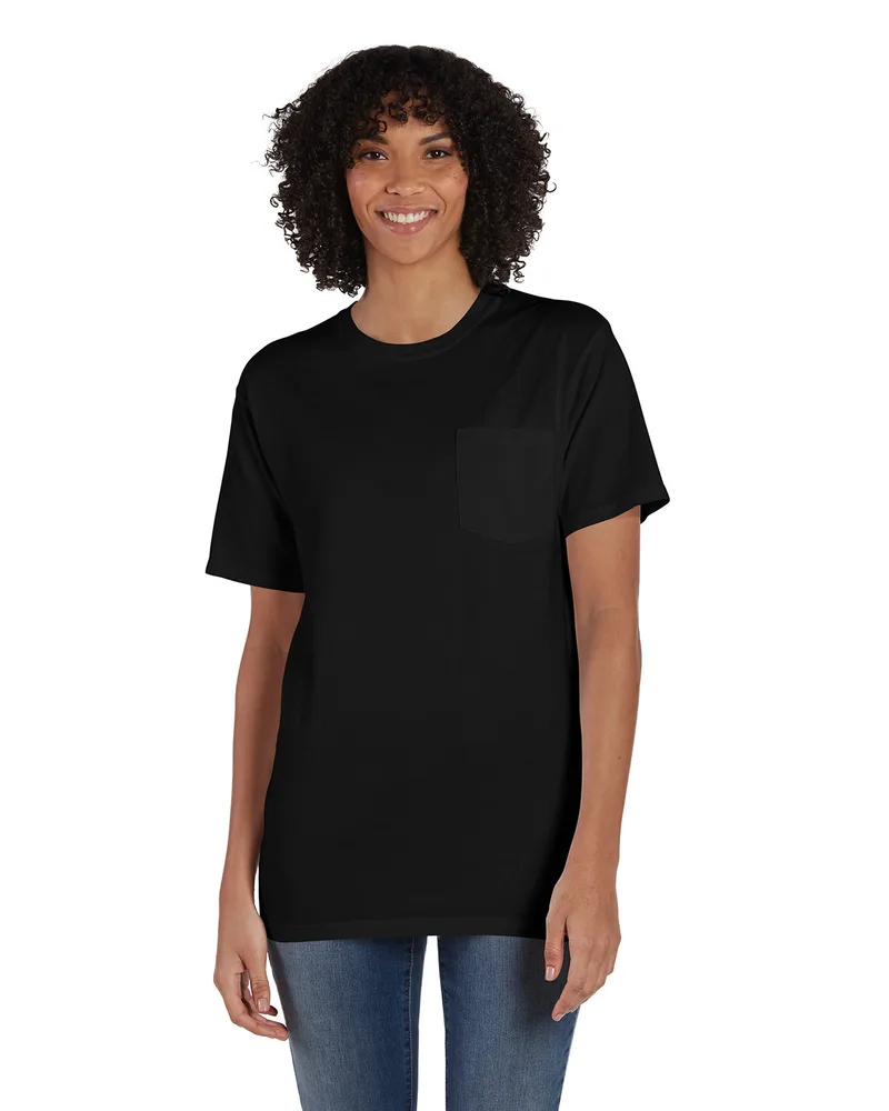 COMFORT WASH Unisex Garment-Dyed T-Shirt with Pocket view 3