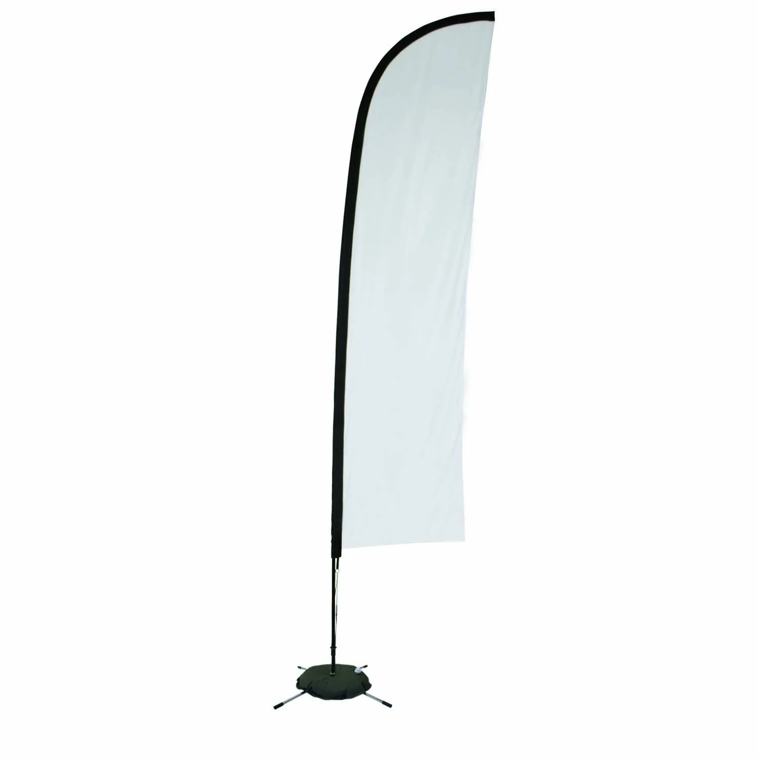 13' Premium Blade Sail Sign Flag, 1-Sided, Scissor Base view 2