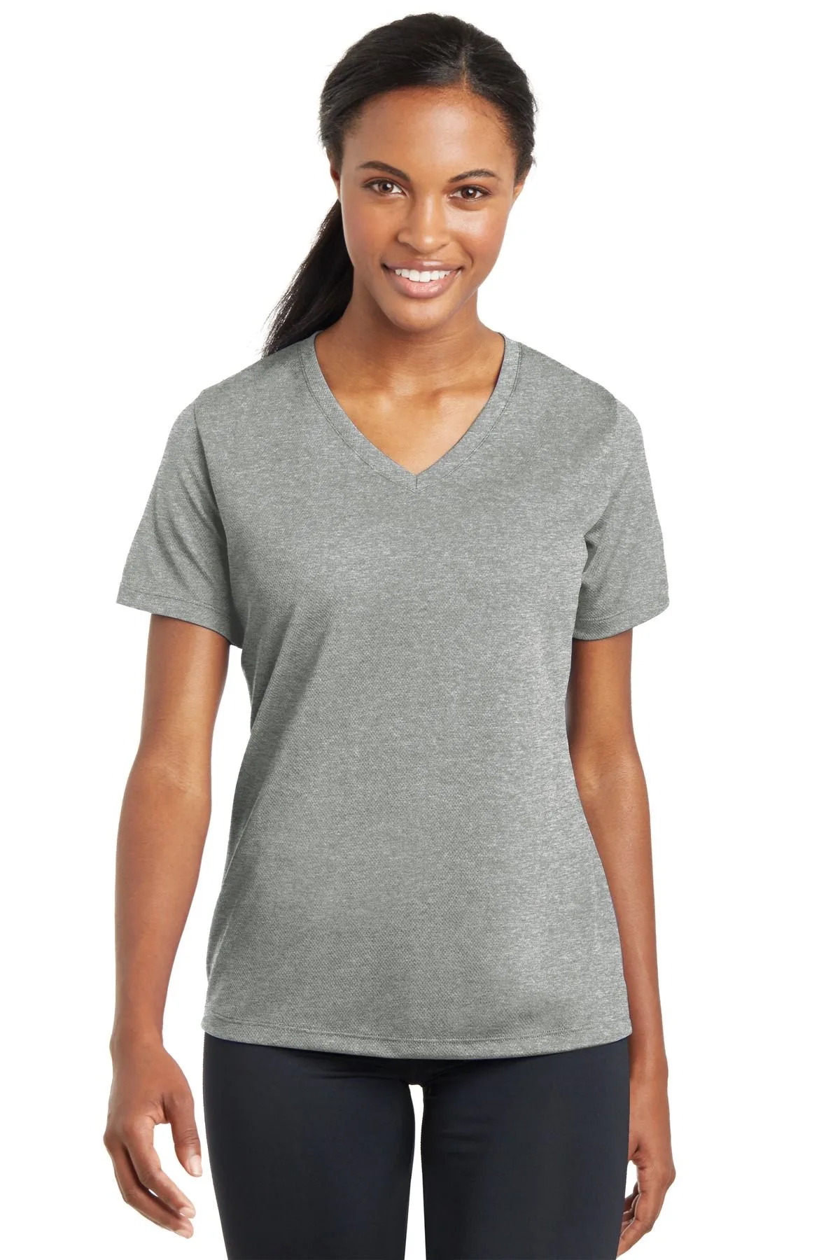Sport-Tek® Women's PosiCharge® RacerMesh® V-Neck Tee.