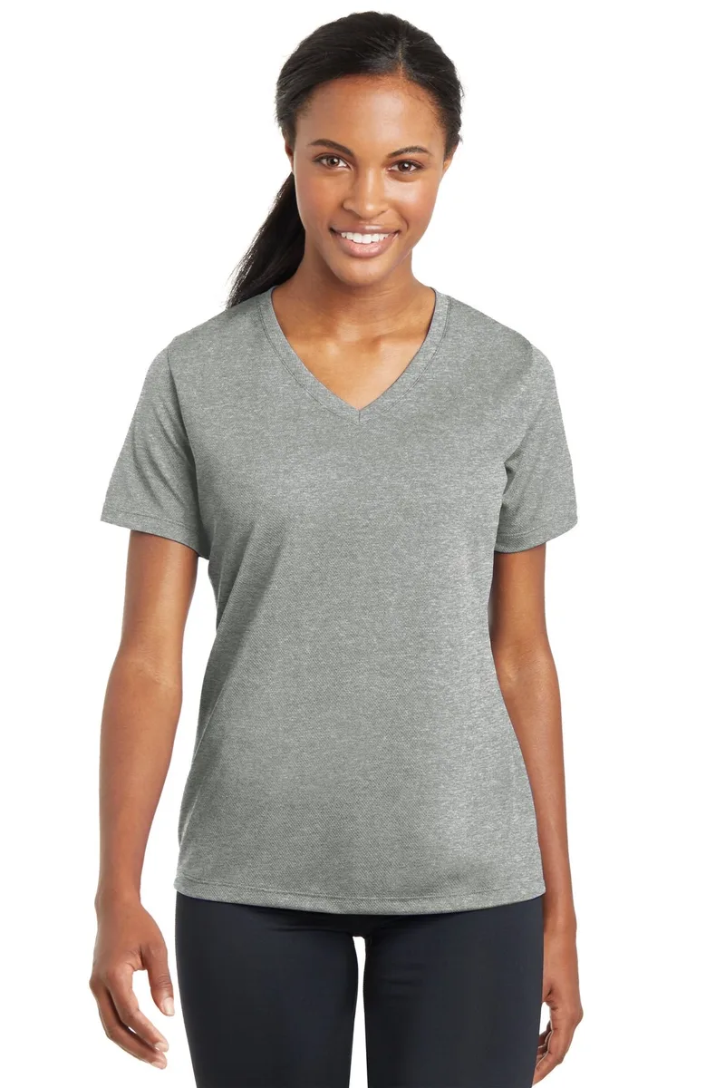 Sport-Tek® Women's PosiCharge® RacerMesh® V-Neck Tee.
