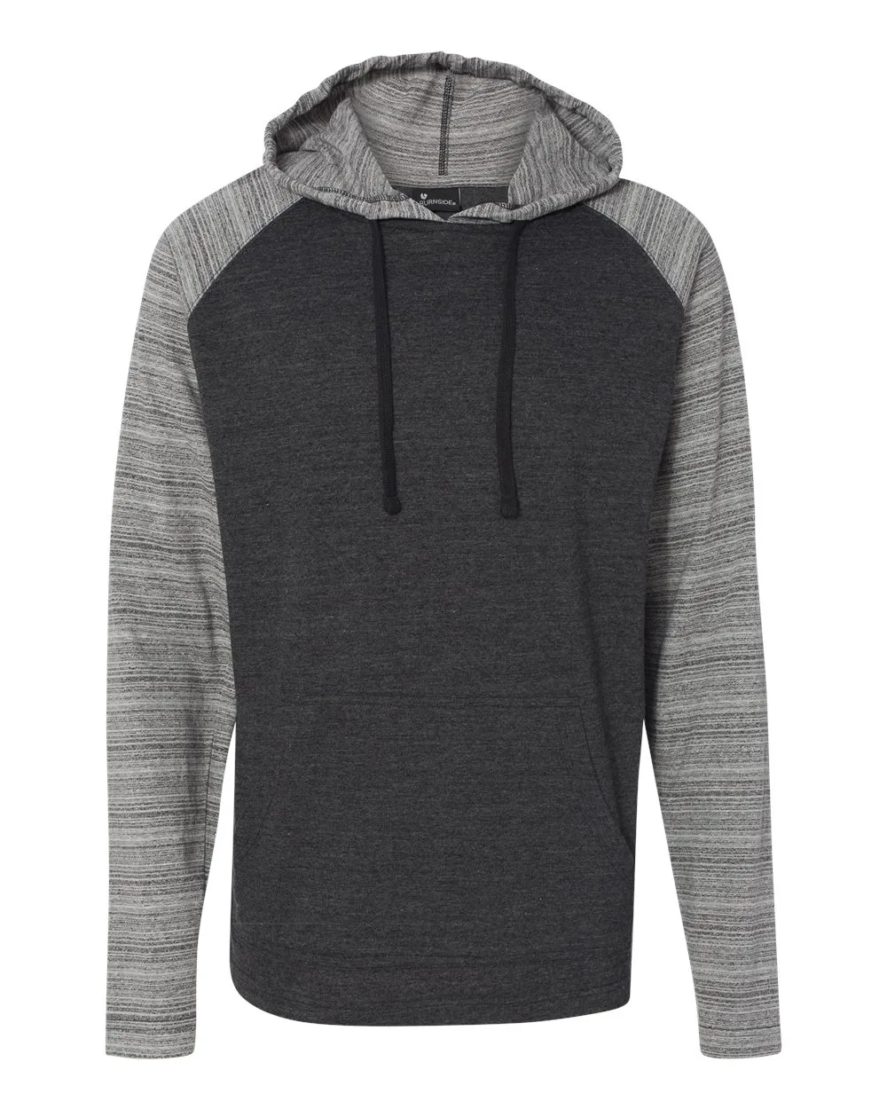 Burnside® Yarn-Dyed Hooded Raglan T-Shirt view 2