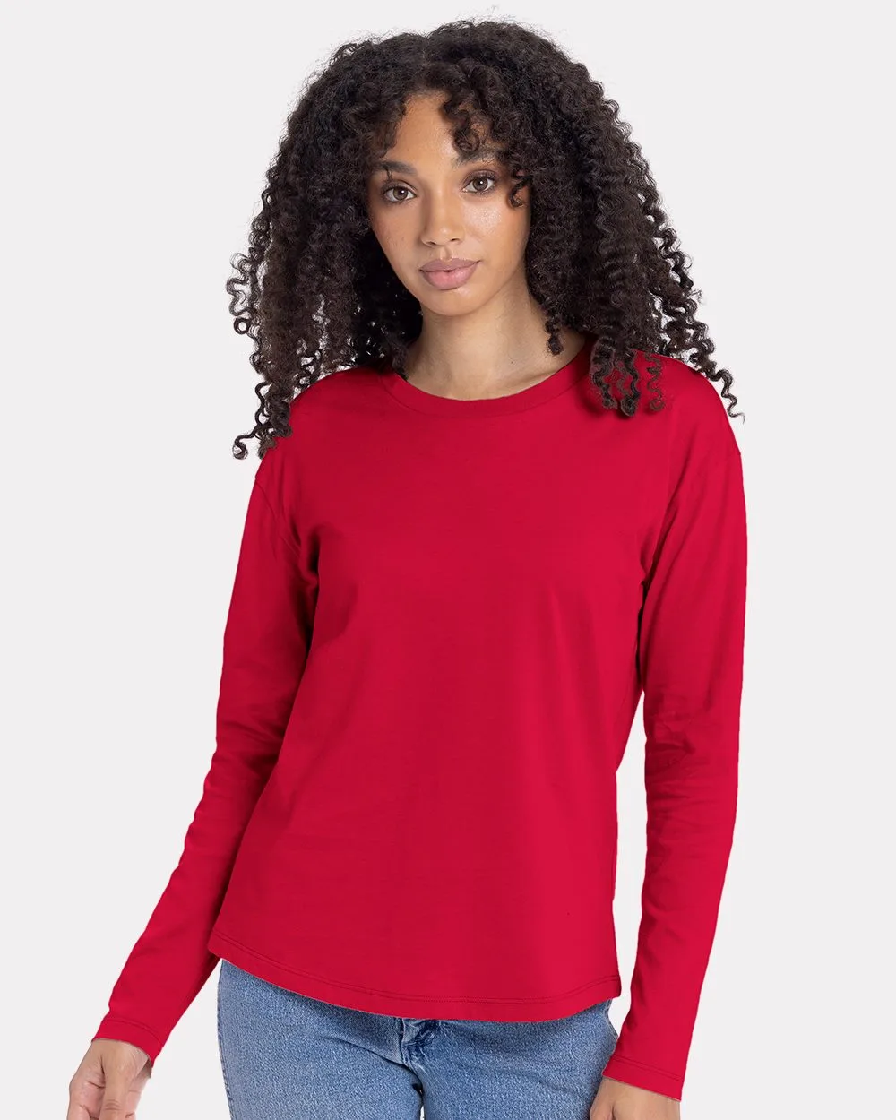 Next Level Apparel® Women's Cotton Relaxed Long Sleeve T-Shirt view 2