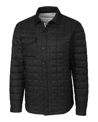 Cutter & Buck Rainier PrimaLoftÂ® Mens Big and Tall Eco Insulated Quilted Shirt Jacket view 2