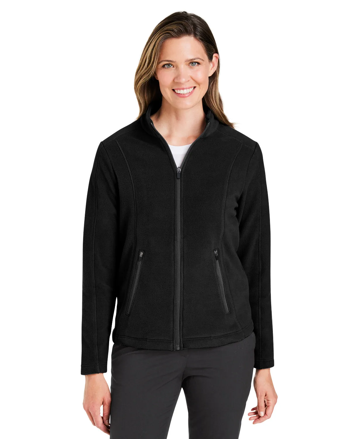 Devon and Jones CrownLux Performance? Ladies' Fleece Full-Zip