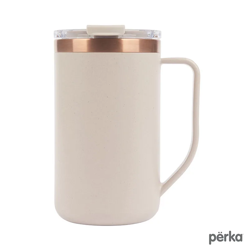 Perka Guji 15 oz. Recycled Steel and Coffee Grounds Mug view 2