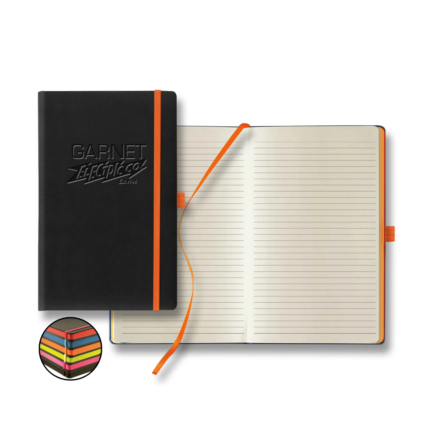Castelli Tucson Edge Medio Lined Ivory Page Journal view 5