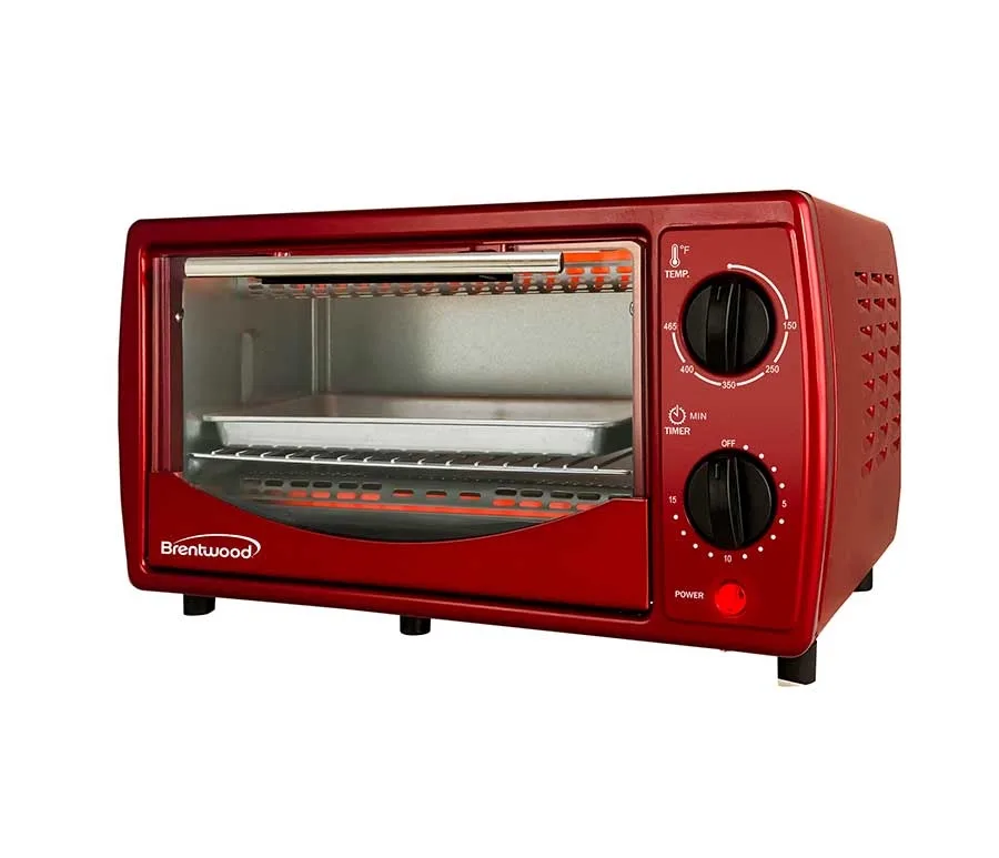 9 Liter Red Toaster Oven