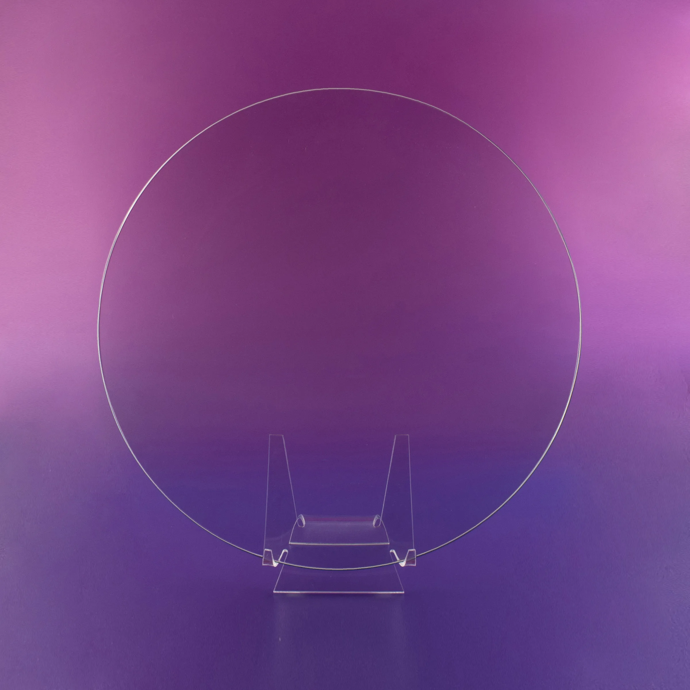 8RD+10RD+12RD-Round Bent Glass Plate BLANK