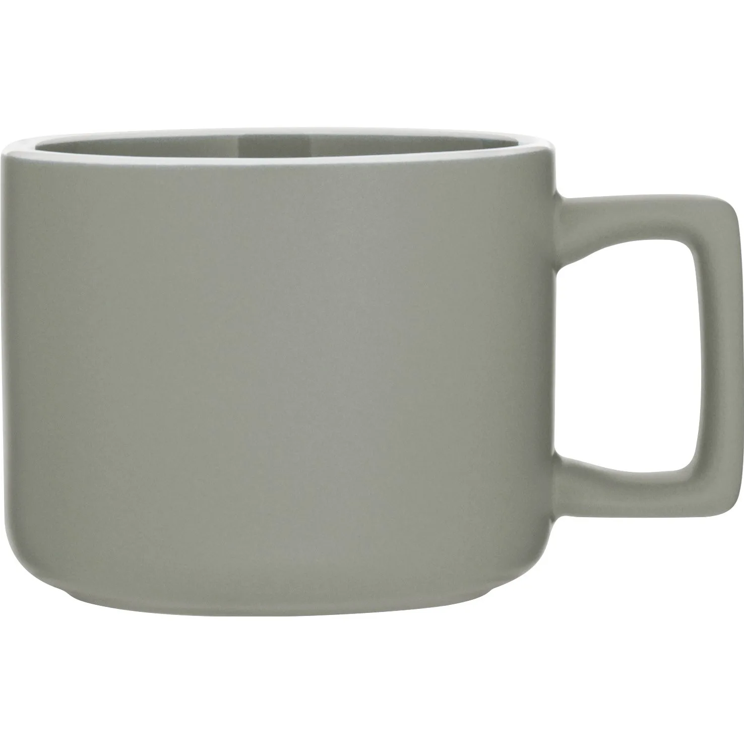12 oz Helio Ceramic Mug (Matte Light Gray) view 2