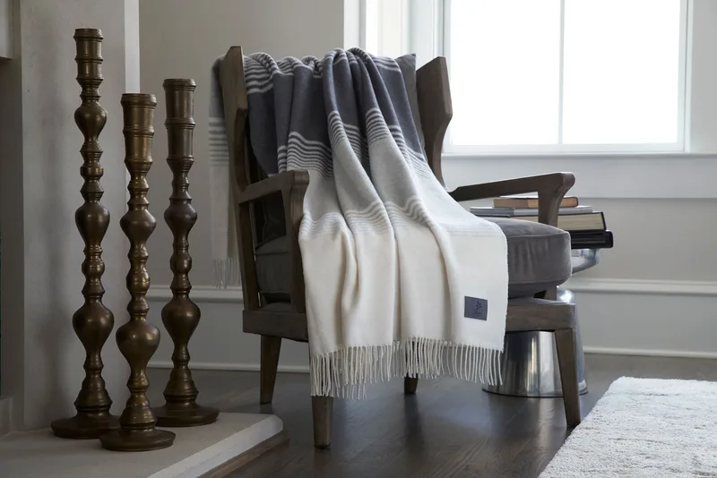Capri Fringed Throw (Laser Patch)