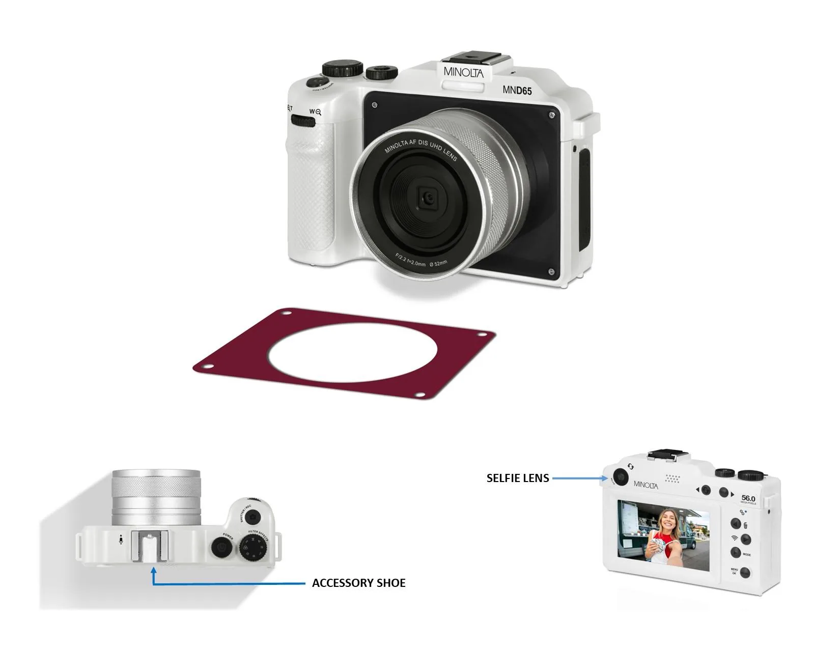 Minolta 56Mp/4K Autofocus Digital Camera