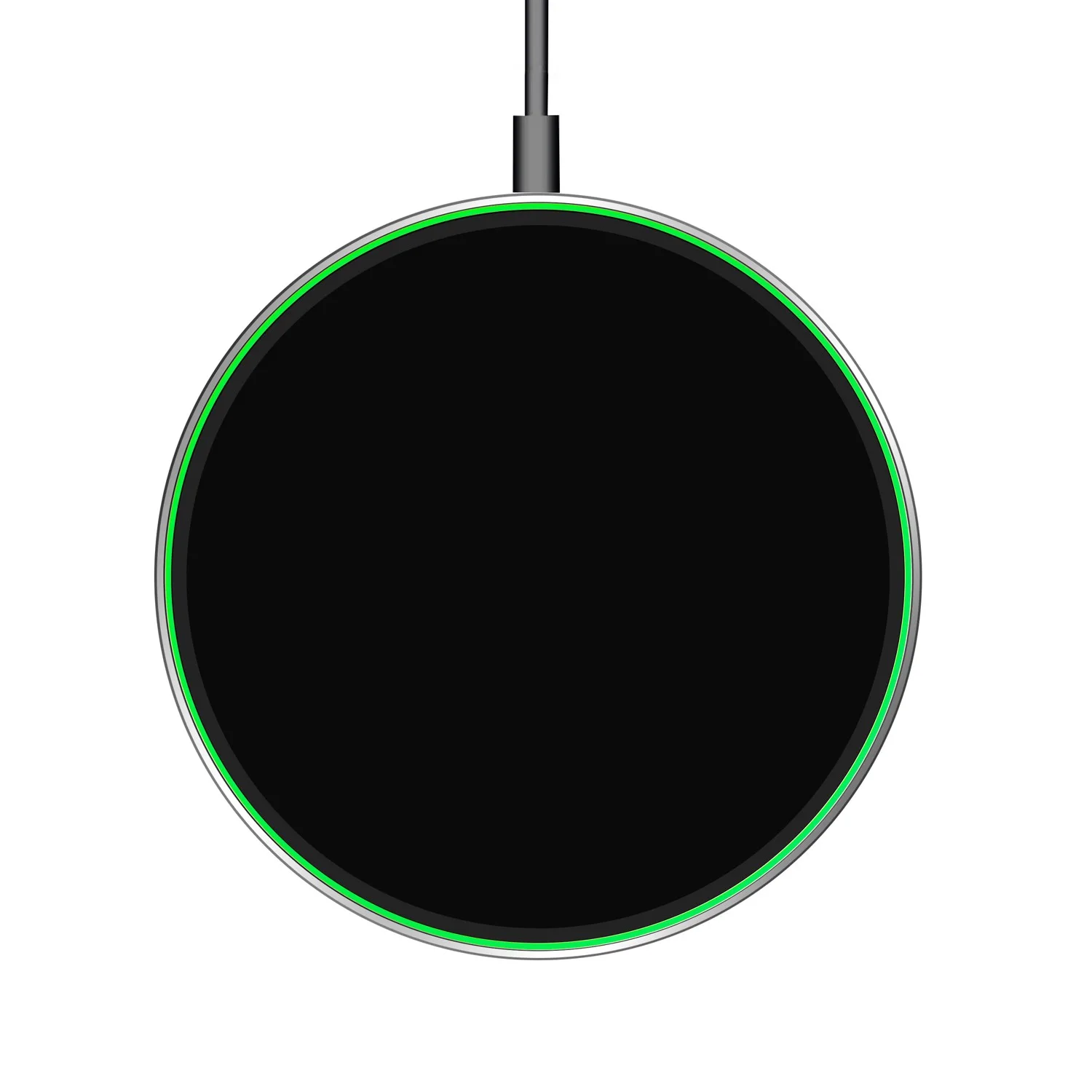 Orbit LED - 15W Aluminum Wireless Charger with LED Display view 2