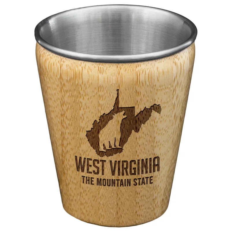 West Virginia State Shot Glass