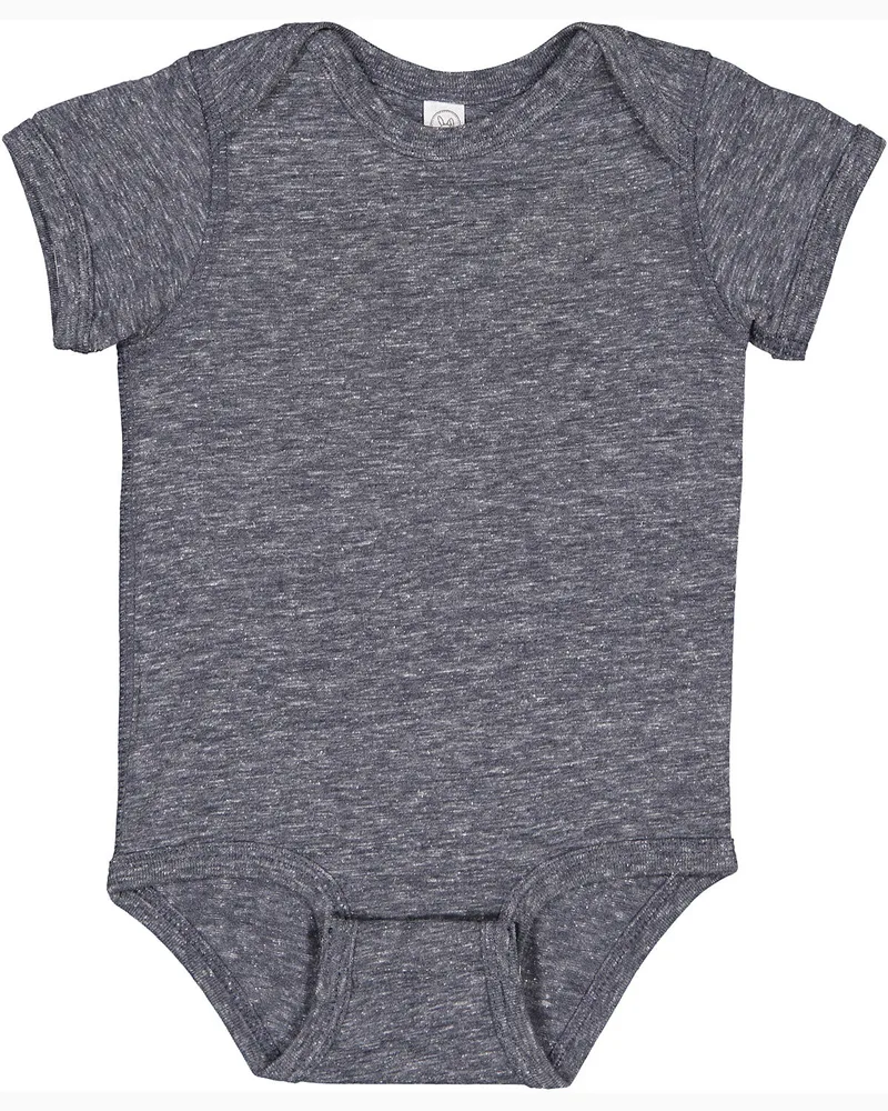 Rabbit Skins Infant Harborside Melange Jersey Bodysuit view 6