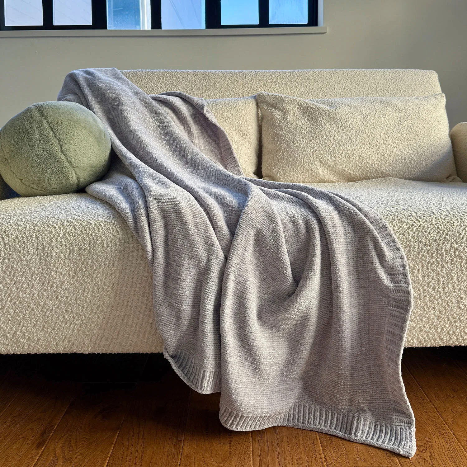 Chenille Knit Throw view 2